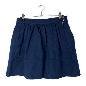 Madewell Dark Blue A-Line Full Mini Skirt 4